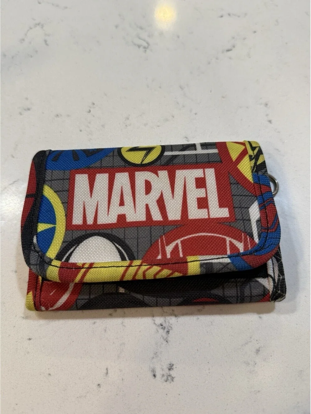 Marvel Gap Kids Boys Men Tri Fold Wallet Reclosable Fasteners
